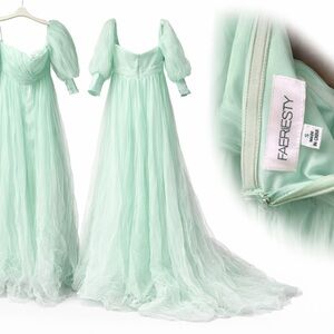 FAERIESTY Mint Green Prom Dress